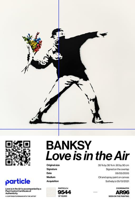 Banksy | Love Is In The Air #9544