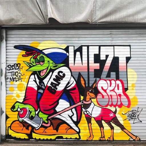 [WEZT] WEZT spray on the shutter wall 2021 5/50