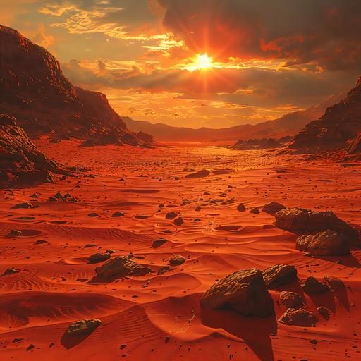 morning on the red planet