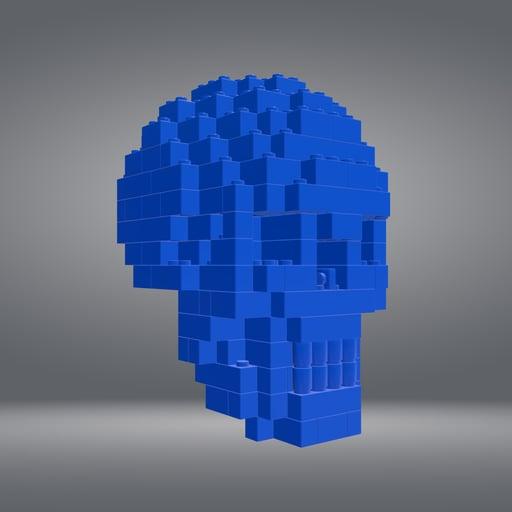 Small Skulls - Blue #44/90