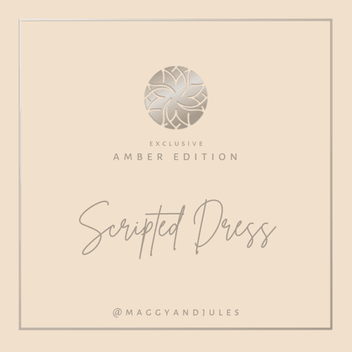 Scripted Dress - Amber Edition