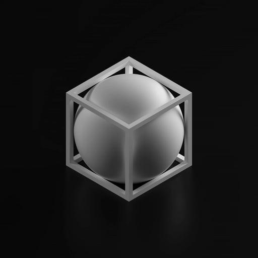 Sphere in an Open Cube