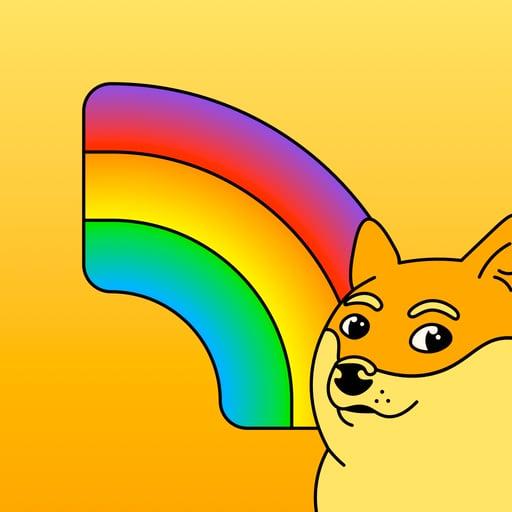 Very Wow Golden Rainbow ✗ The Doge NFT 74