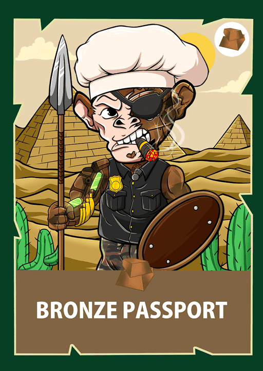 Chimpzee Bronze Passport #4000