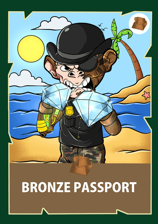 Chimpzee Bronze Passport #1118