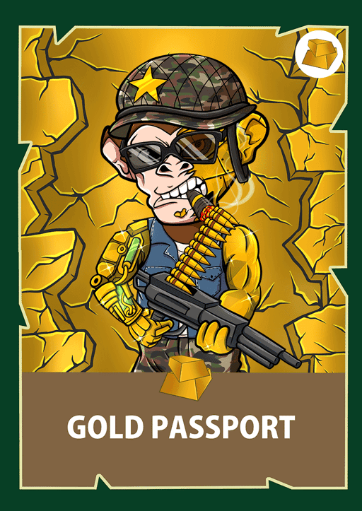 Chimpzee Gold Passport #6