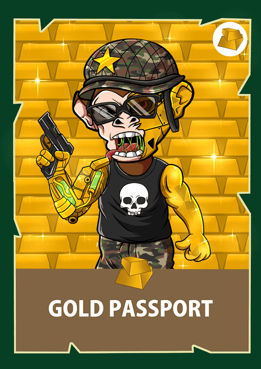 Chimpzee Gold Passport #174