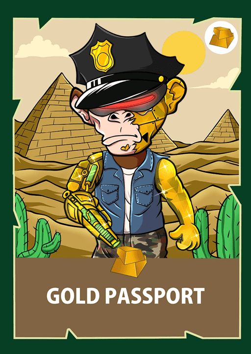 Chimpzee Gold Passport #799