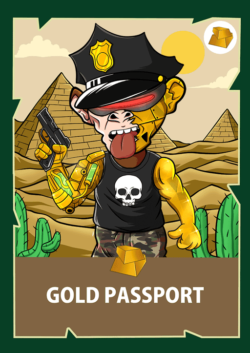 Chimpzee Gold Passport #1120