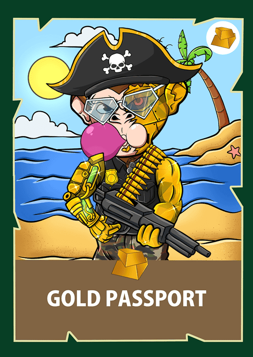 Chimpzee Gold Passport #880