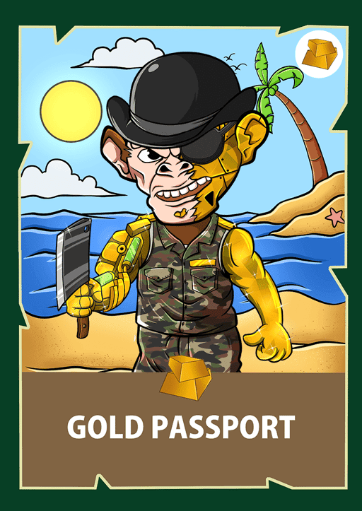 Chimpzee Gold Passport #2000