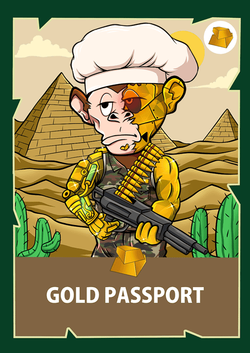 Chimpzee Gold Passport #345