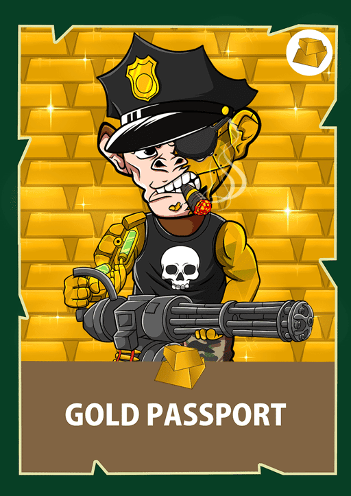 Chimpzee Gold Passport #1363