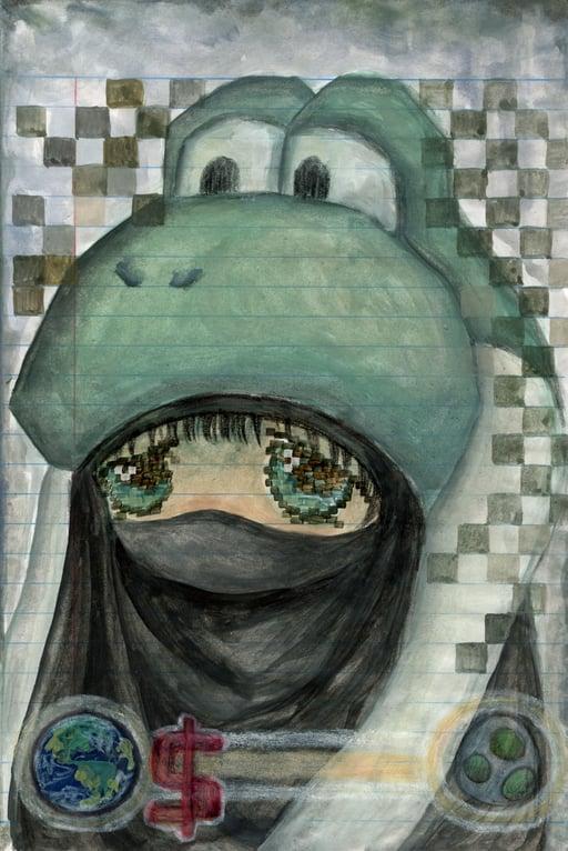 niqab☆ yoshi hat☆