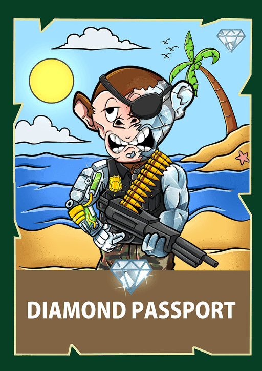 Chimpzee Diamond Passport #196