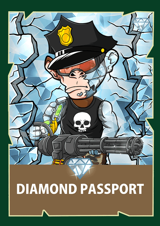 Chimpzee Diamond Passport #155