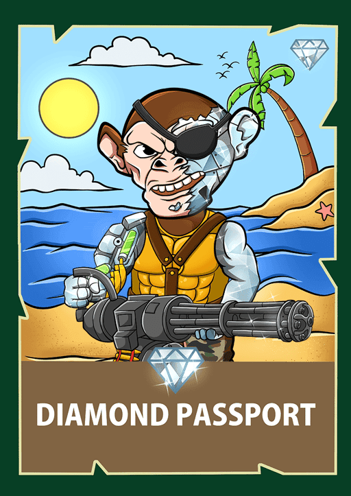 Chimpzee Diamond Passport #840