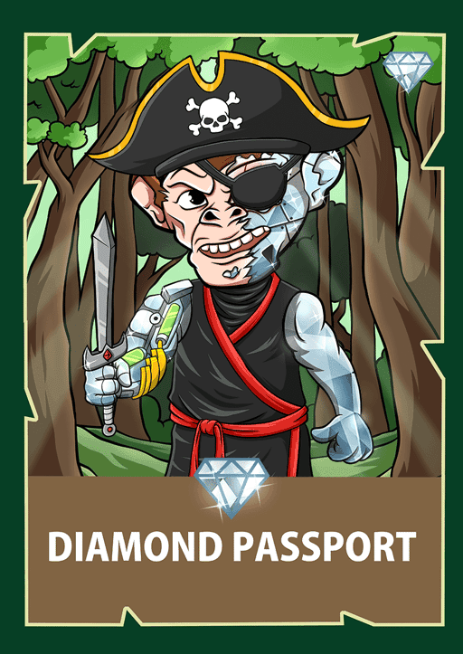 Chimpzee Diamond Passport #800