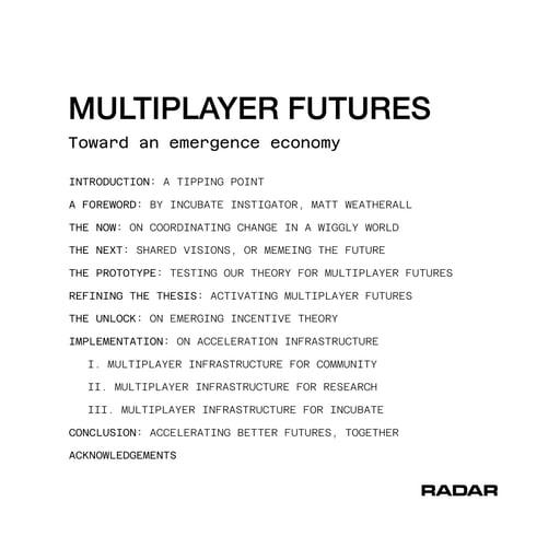 MULTIPLAYER FUTURES 45