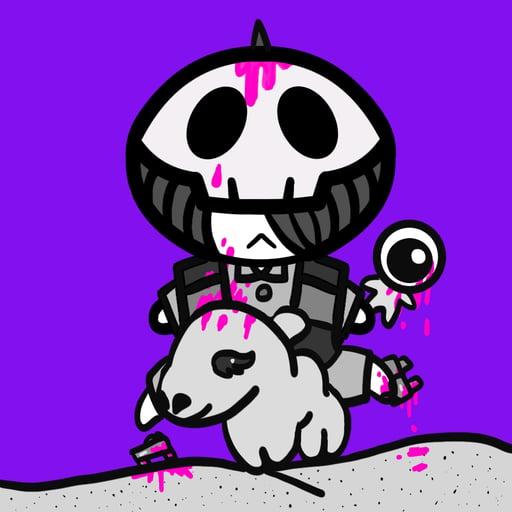 skull girl #071