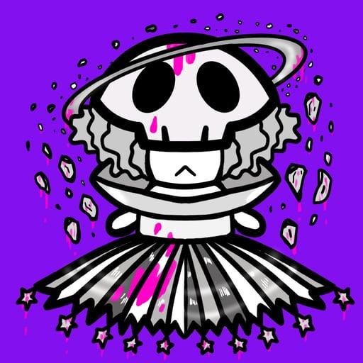 skull girl #035