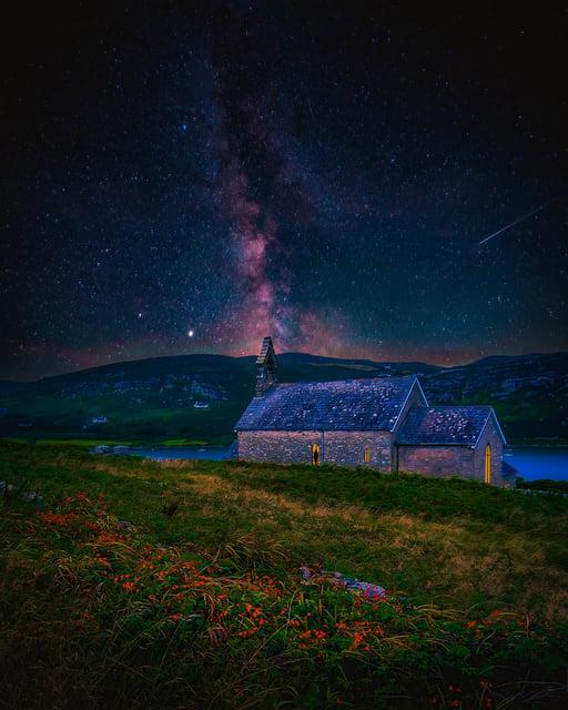 Summer Night over Church of St. Brendan the Navigator