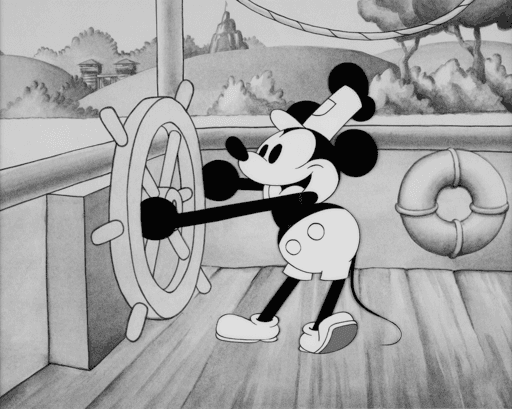 Steamboat Willie Public Domain 2024 #406/2000