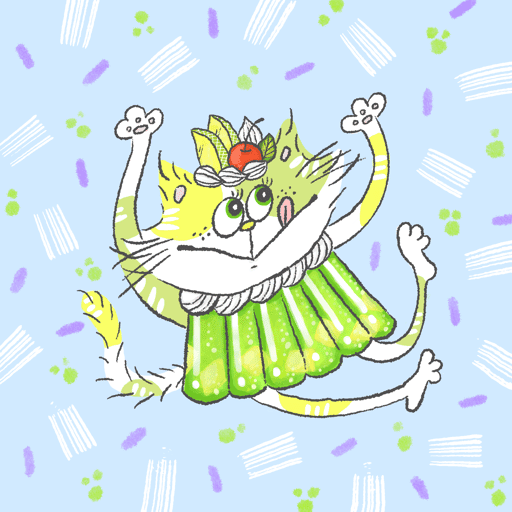 Melon soda jelly cat