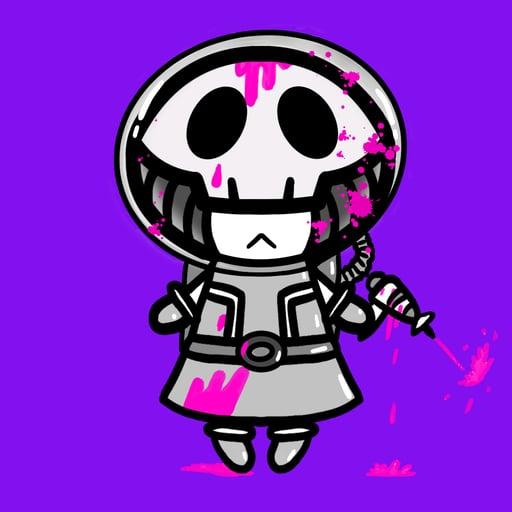 skull girl #034