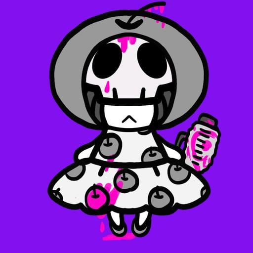 skull girl #066