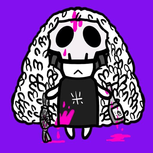 skull girl #060