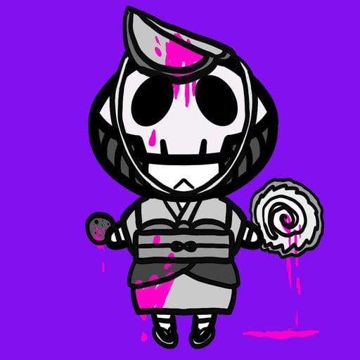 skull girl #074