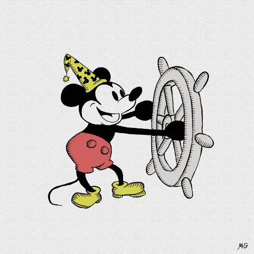 Steamboat Willie 1928 #718