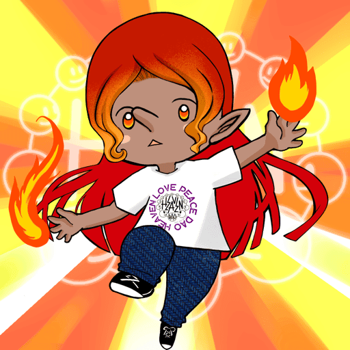 FLAME GOBLIN GIRL #3084