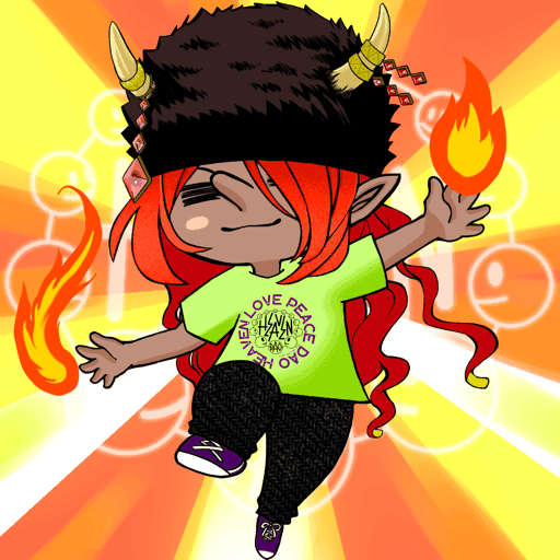 FLAME GOBLIN GIRL #3094