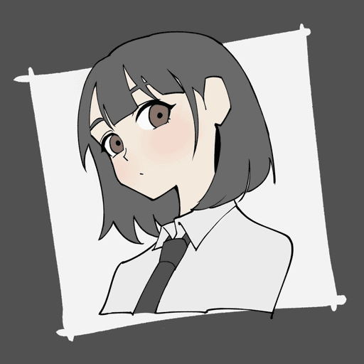 unfinished short hair girl #02