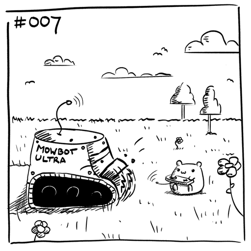 Suicidal Hamster #007 - Lawn Mower