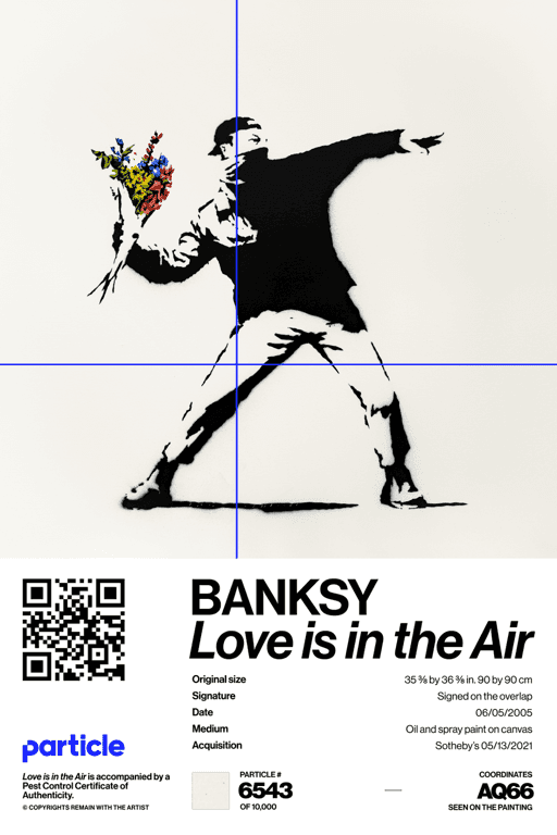 Banksy | Love Is In The Air #6543