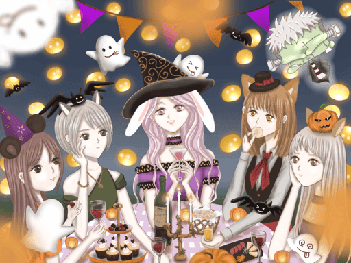 forest animal girls Halloween party