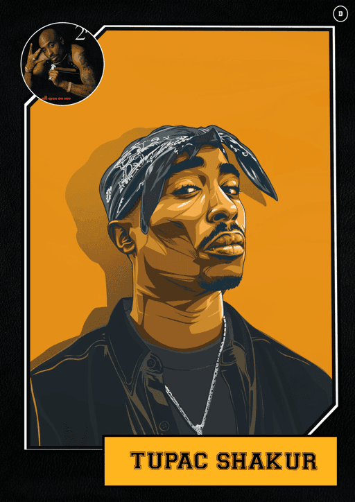 Tupac Shakur - 1st edition Animated