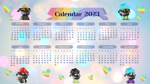 PSCL-2023calendar#rainbow-Fixe-