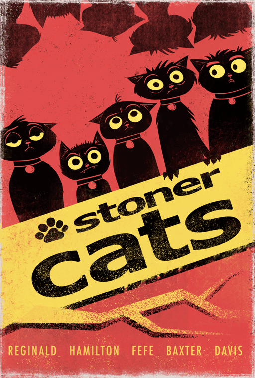 #649 90's Stoner Cats Poster