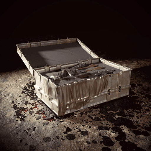 Plastic Crate with Weapons