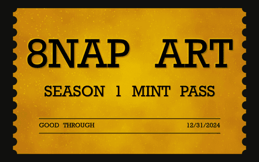 8NAP ART Season One Mint Pass #16