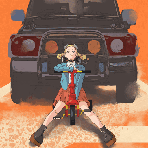 036 tricycle girl