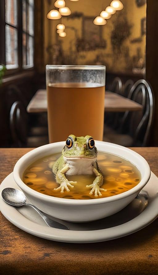 Frog in a soup