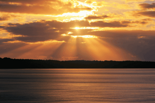 Crepuscular Rays at Brand's Bay