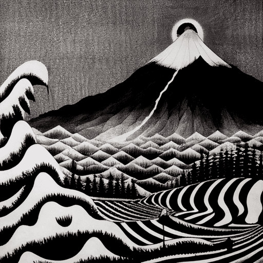 Ukiyo-e Landscape by Warwick #209