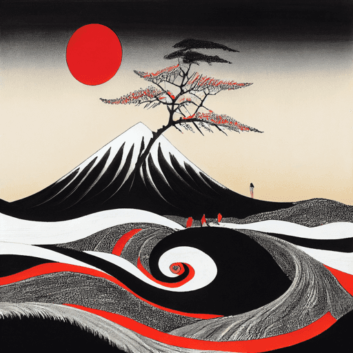 Ukiyo-e Landscape by Warwick #17