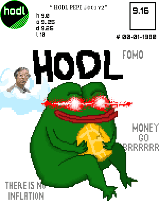 HODL PEPE #001 V2 GRADED